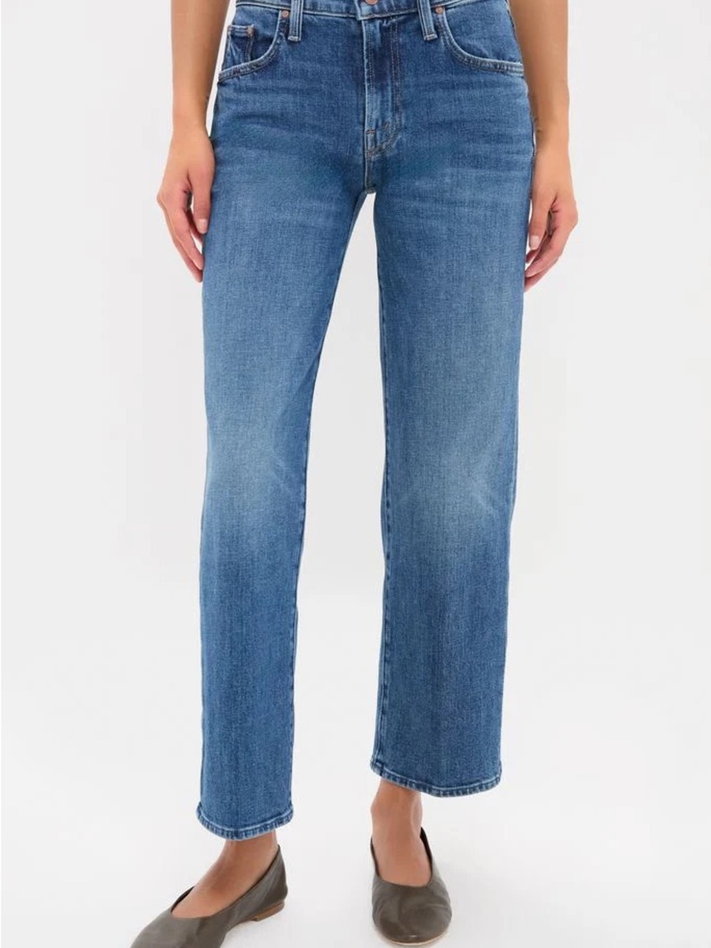 MOTHER Rambler Ankle Straight-Leg Jeans - 28